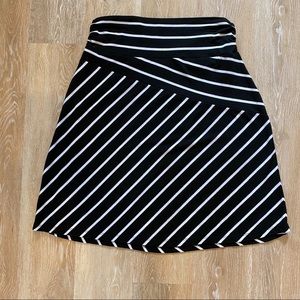 Faded Glory knee length striped skirt